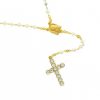 Palais du Rosaire Chapelet Cristal | Chapelet Dore Avec Grains En Cristal Swarovski
