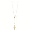 Palais du Rosaire Chapelet Cristal | Chapelet De Lourdes Dore En Cristal Swarovski Avec Coeur Apparition