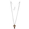 Palais du Rosaire Croix En Pendentif | Croix Ensemble En Bois D'Erable De 3,5Cm Avec Cordon