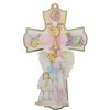 Palais du Rosaire Croix Religieuse | Croix De Communion Rose En Bois Decore