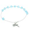 Palais du Rosaire Bracelet Argent | Bracelet Dizainier De Lourdes En Argent Et Perles En Cristal