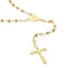 Palais du Rosaire Chapelet Plaque Or | Chapelet De Lourdes En Plaque Or