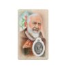 Palais du Rosaire Image Religieuse | Carte De Priere De Padre Pio Avec Medaille