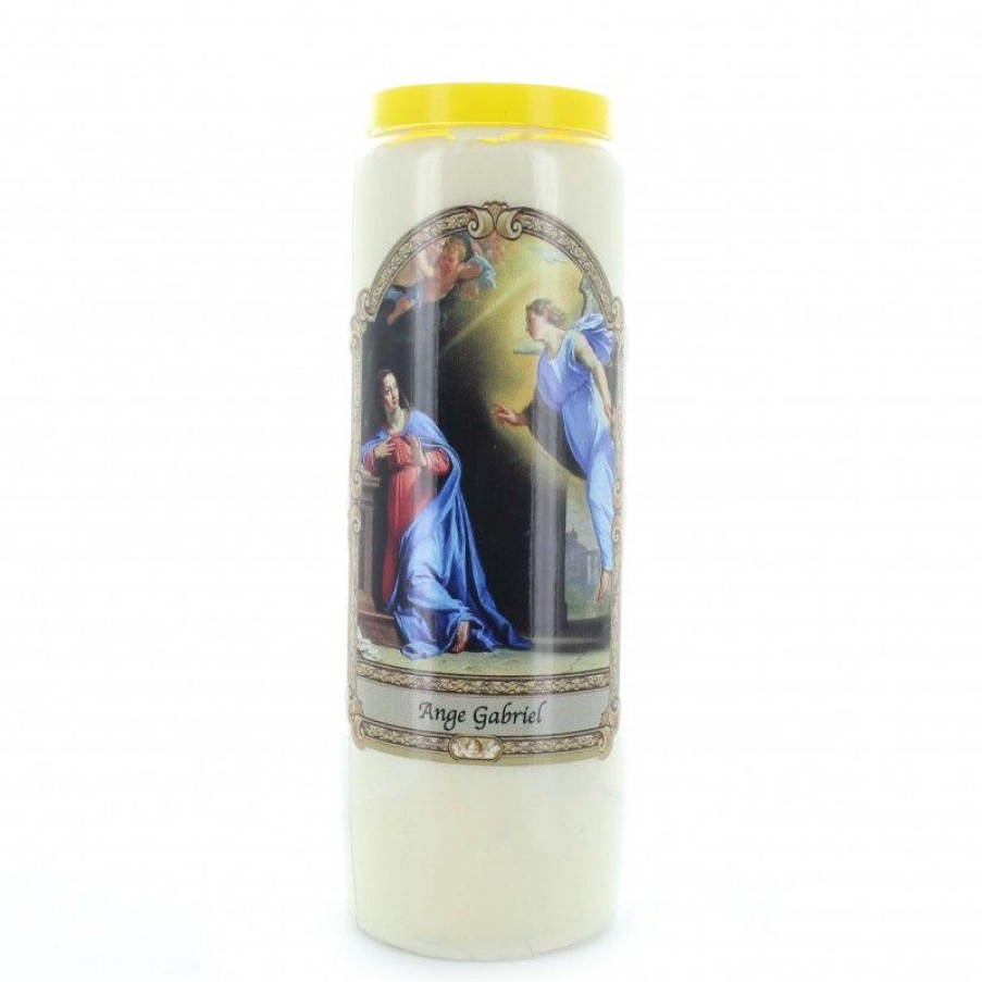 Palais du Rosaire Bougie Neuvaine | Lot De 20 Bougies Neuvaine Ange Gabriel