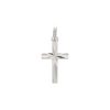 Palais du Rosaire Medaille Et Croix Argent | Pendentif Croix Facettee En Argent Rhodie 15Mm