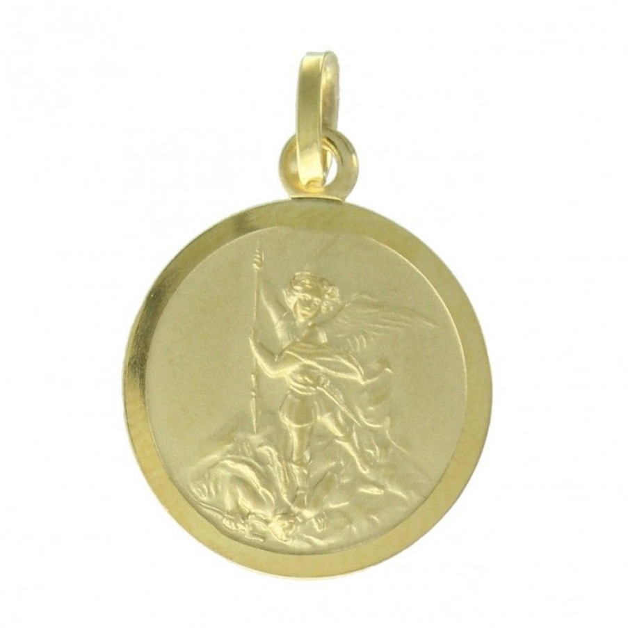 Palais du Rosaire Medaille Et Croix Or | Medaille De Saint Michel En Or 16Mm