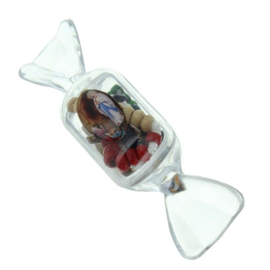 Palais du Rosaire Chapelet Corde | Chapelet Des Missions Dans Une Boite En Forme De Bonbon