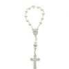 Palais du Rosaire Chapelet Dizainier | Chapelet Dizainier Argente Avec Strass Et Apparition De Lourdes