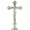 Palais du Rosaire Crucifix Metal | Crucifix Sur Socle 4 Evangeliste 26 Cm