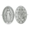 Palais du Rosaire Medaille Et Croix Metal | Medaille Plaque De Porte Double Miraculeuse 7X10Cm En Laiton