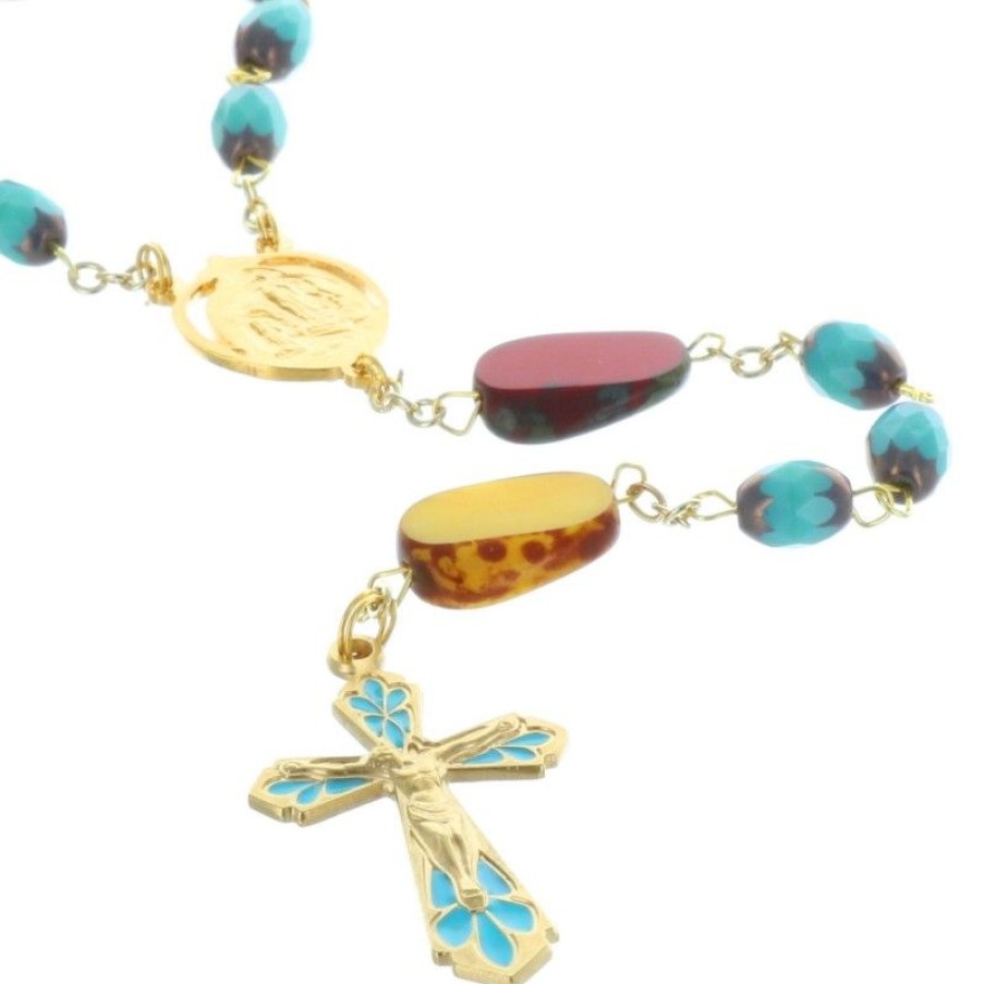 Palais du Rosaire Chapelet Verre | Chapelet De Lourdes Et Grains En Verre Vallauris Colores