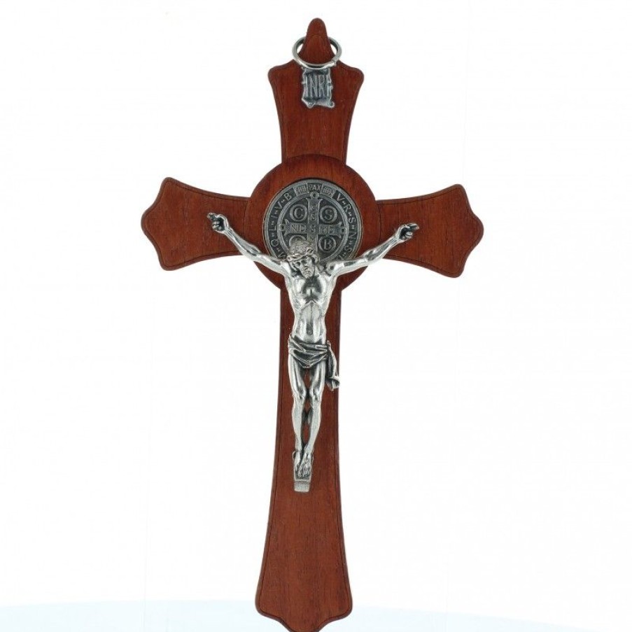 Palais du Rosaire Crucifix Bois | Crucifix De Saint Benoit En Bois