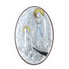 Palais du Rosaire Cadre Religieux | Cadre Religieux Ovale Apparition De Lourdes Argentee 5 X 7 Cm
