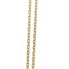 Palais du Rosaire Collier En Plaque Or | Chaine En Plaque Or Composee De Maille Forcat Limee 60Cm