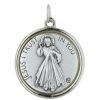 Palais du Rosaire Medaille Et Croix Metal | Lot De 50 Medailles Jesus Misericordieux En Metal Argente 30Mm