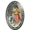 Palais du Rosaire Cadre Religieux | Cadre Ovale Saint Raphael Sur Bois De 18X12Cm